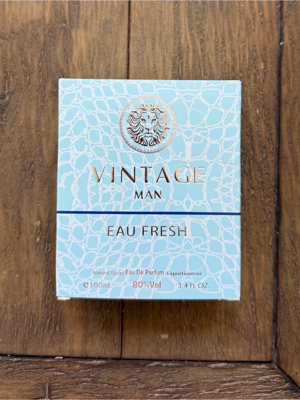 Vintage Man Eau De Parfum 3.4fl oz
New in box